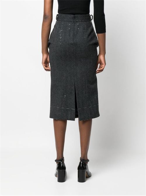 Skirt with contrast stitching MAISON MARGIELA | SI0MA0004S53338855F